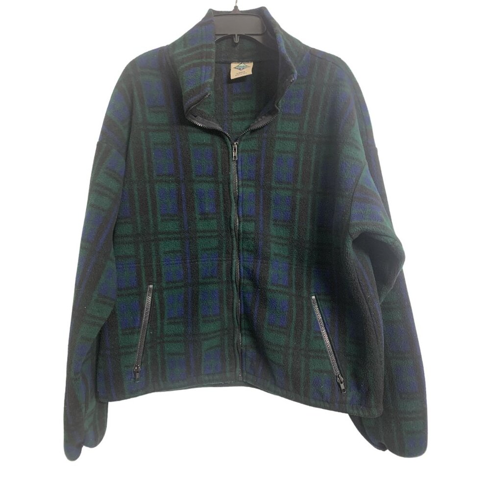 Timberline Fleece Plaid Winter Jacket Size L Full‎ Zip Front
